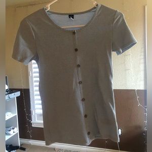 button up t shirt, worn once